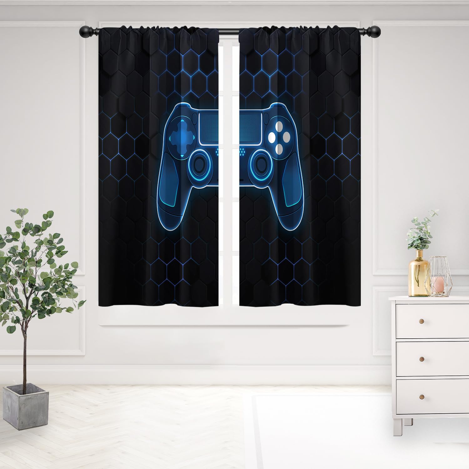 Tech Office Youtube - Cortinas de Lujo para Videojuegos con