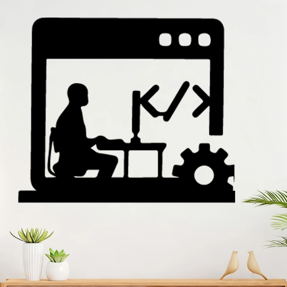 Tech Office Wall - Arte Metálico Moderno para Pared con