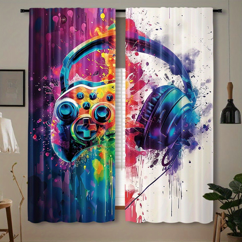 Office Tech Design - Controlador de juegos Cortinas Auriculares Arte