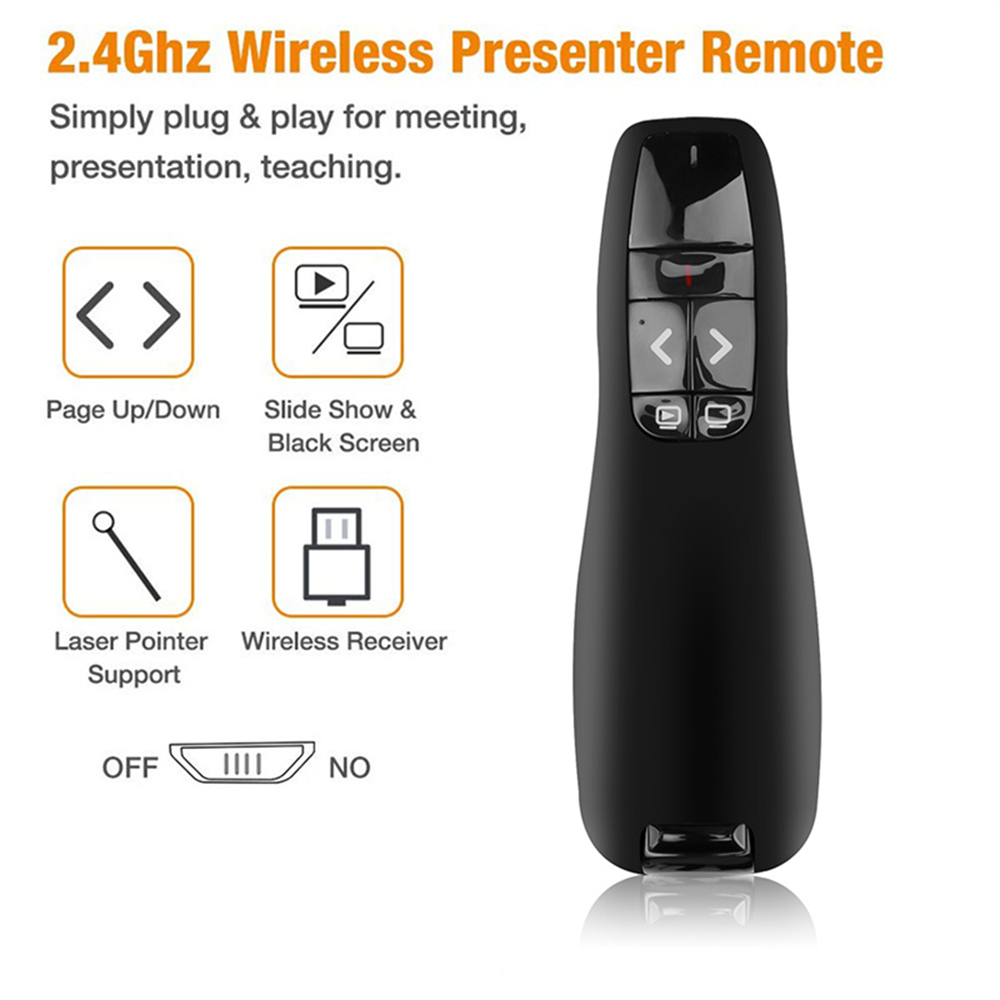 Presentation Remote Laser - Presentación Powerpoint USB inalámbrica PPT Flip