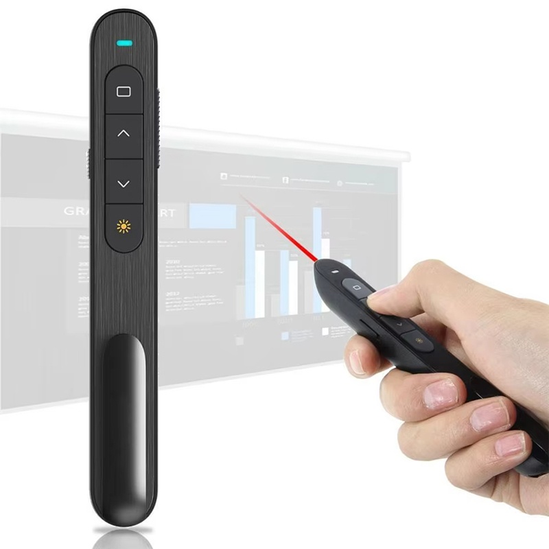 Presentation Remote Laser - Bolígrafo giratorio de página de presentador