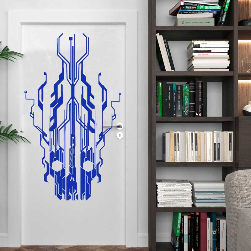 Chip Circuit Tech-pegatina de  - Tech Office Wall reseña y precio