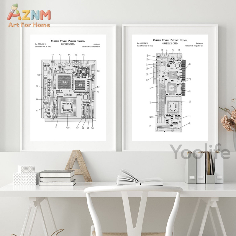 AZNM - Póster decorativo para  - Tech Office Wall reseña y precio