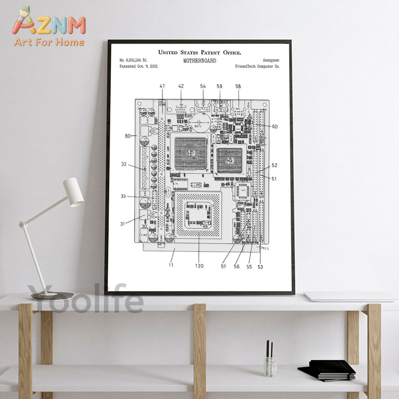 AZNM - Póster decorativo para  - Tech Office Wall reseña y precio