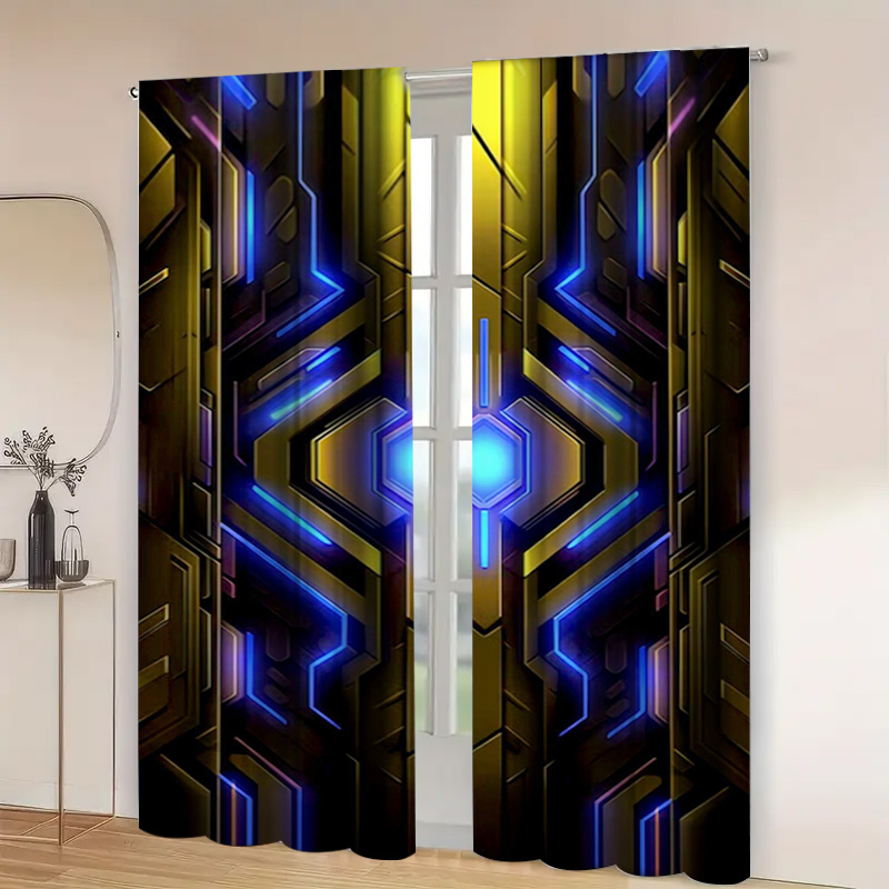 Cortinas de tecnología geométr - Tech Office Youtube reseña y precio