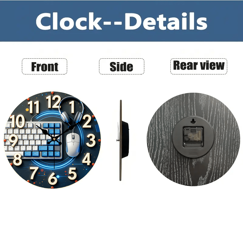 Reloj de pared de madera estil - Tech Office Wall reseña y precio