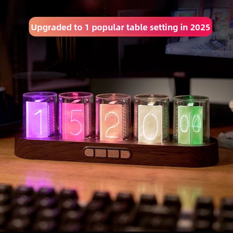 Reloj de Tubo Nixie LED RGB pa - Tech Office Youtube reseña y precio