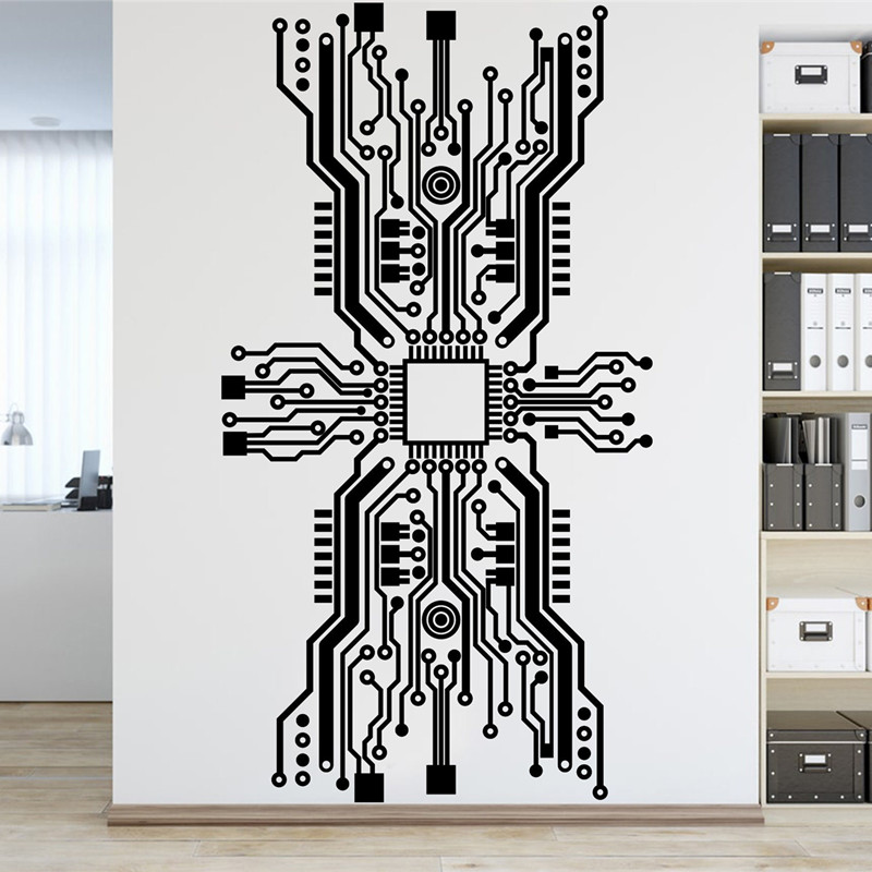 Pegatina de pared con Chip de  - Tech Office Wall reseña y precio